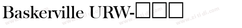 Baskerville URW字体转换